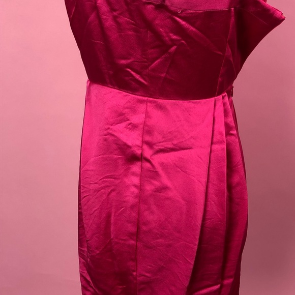 BCBGMaxAzria Azalea pink one shoulder dress 0XS - Picture 5 of 7